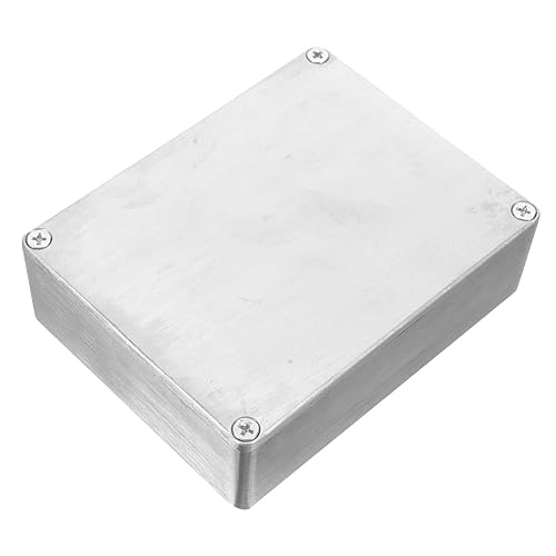 Yardwe Box Aluminum Guitar Effect Pedal Case Box Enclosure Durable Die Cast Housing Easy Install for Guitar Accessories Secure Protection for Effects Pedals