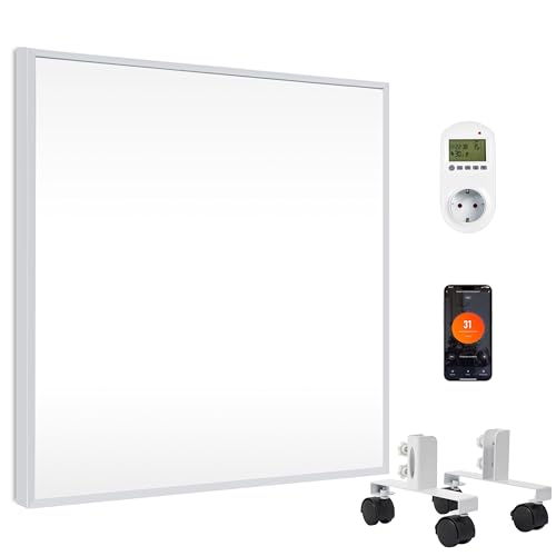 FrauSonne Infrarotheizung Standgerät 350W mit Smart Thermostat, Infrarot Wandheizung–Mobiler Energiesparender Elektro-Heizstrahler mit Überhitzungsschutz für Innenräume und Bad– 20 Jahre Garantie FrauSonne Infrarotheizung Standgerät 350W mit Smart Thermostat, Infrarot Wandheizung–Mobiler Energiesparender Elektro-Heizstrahler mit Überhitzungsschutz für Innenräume und Bad– 20 Jahre Garantie