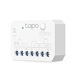 Tapo S110E - WLAN und Bluetooth Smart Relaisschalter, Dry/Wet Contact, 1 Kanal, 10A, Lichtschalter, Garagentoröffner, Energieerfassung, Alexa & Google, Matter, Kein Hub Erforderlich