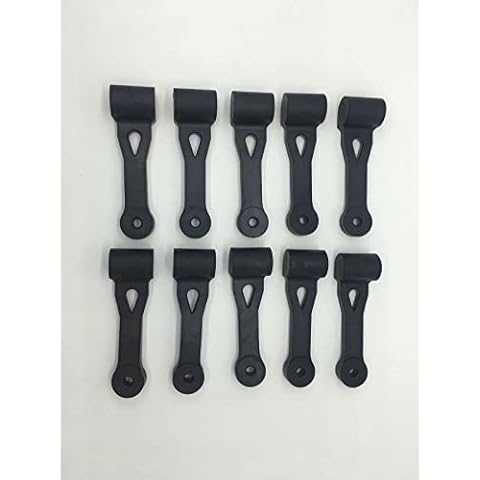 Aettb Replacement Bagger Hood Latch 109808X, 532109808, 100225L for Husqvarna AYP Craftsman Lawn Mower (Set of 10) Cover