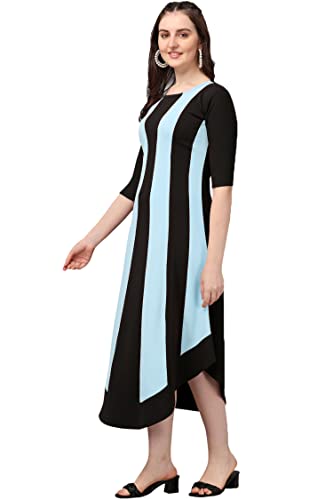 Image of PURVAJA Women's High-Low Maxi Dress(Lucy-522-529)