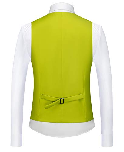 MOGU Mens Slim Fit 3 Piece Suit Blazer Jacket Pants and Vest Set4