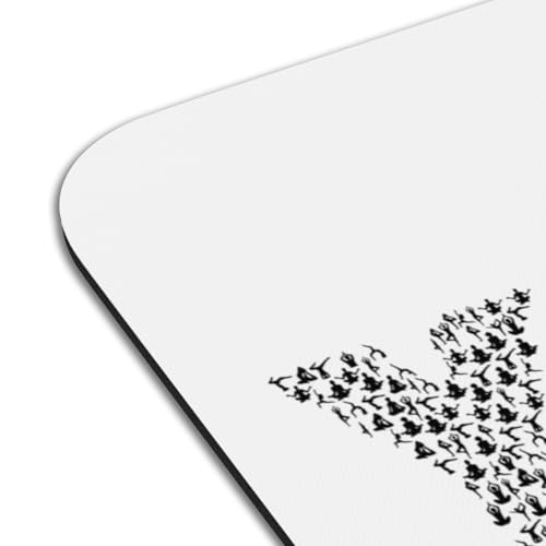 Set de table bien etre postures yoga caoutchouc grand format