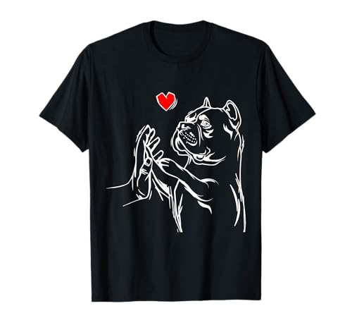 American Bully Love Cute Pitbull Dog Mom Funny Girls T-Shirt
