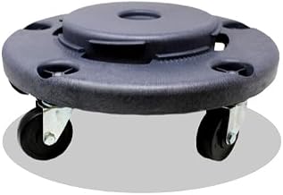 Zion Jan-San USA Premium Brute Trash Can Dolly with Smooth Rolling Wheels - Sturdy Garbage Bin Cart for Easy Mobility and Convenience - Ideal Waste Management Solution for Home and Office