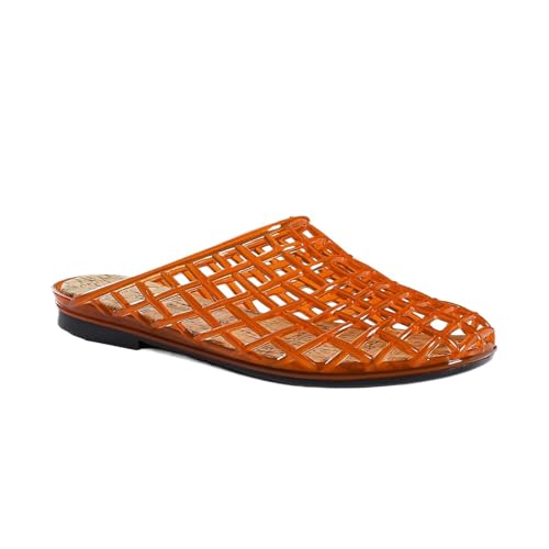 Fashion Slippers Women Jellies Shoes Closed Toe Half Slippers Shoes Summer Versatile Casual Beach Shoes