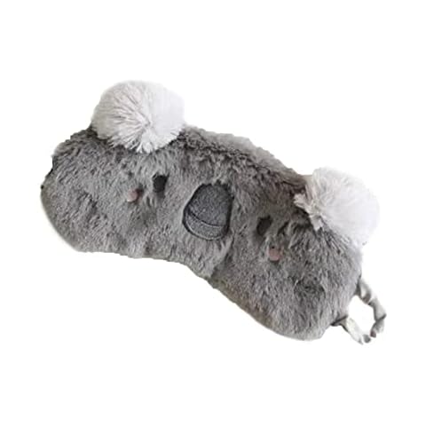 Sleep Mask for Women Men, Silk Eye Cover for Sleeping, Creative Koala Pattern Eye Blindfold, Sleep Eye Cover for Travel Nap Yoga Night Shift Cover