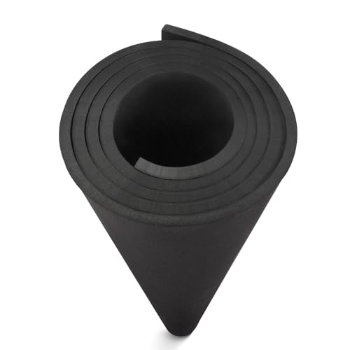 Image of MEARCOOH EVA Foam Cosplay Black 10mm Thick (1mm to 20mm) Large 35.5 inch x 59 inch Sheet Premium High Density 86 kg /m3 for Cosplay, Crafts Projects