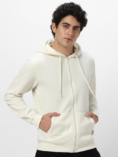 Image of Neostreak Men's Cotton Hooded Neck Zippered Sweatshirt
