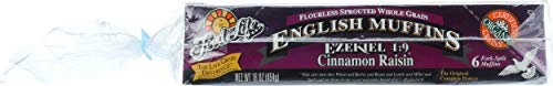 Food For Life Flourless Sprouted English Muffins, Cinnamon Raisin, 16 Oz (Frozen) #TOP3
