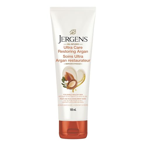 Jergens® Travel Size Ultra Care Restoring Argan Oil-Infused Moisturizer & Body Lotion for Extra-Dry Skin (100 mL)