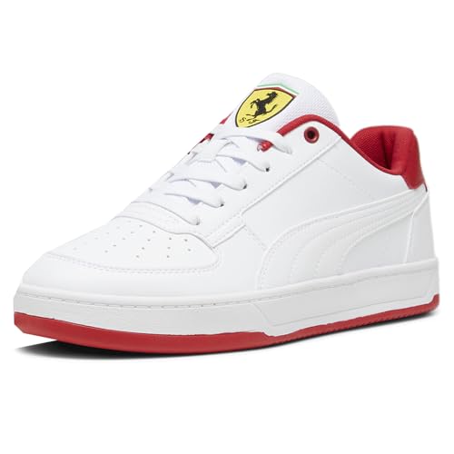 PUMA Mens Scuderia Ferrari Caven 2.0 Lace Up Sneakers Shoes Casual - Red, White2