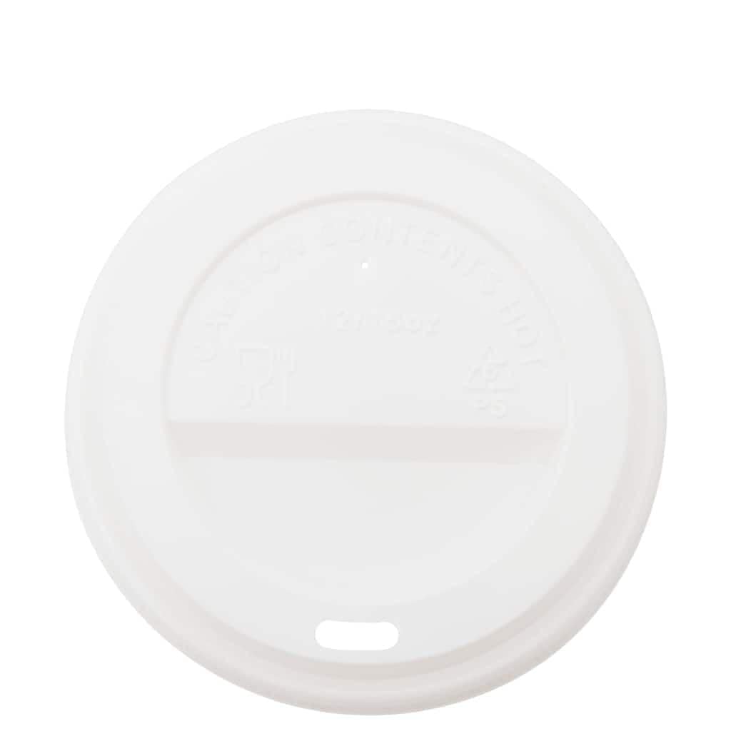 Couvercles de tasses à café en plastique blanc, compatibles gobelets papier 12oz et 16oz, 1000 pièces, étanches et résistants à la chaleur, usage bureau, événement, fête, restauration