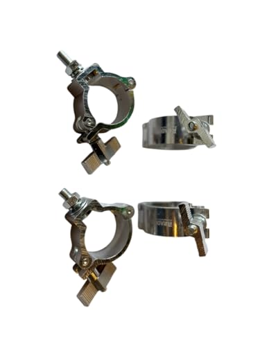LEO- LEON Stage Lighting Truss Round Clamp, Aluminium, 2 Inch Hoo...