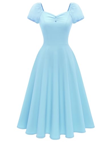 Image of Wedtrend Women's 1950s Dresses With Sleeve 40s Tea Party Dresses Cocktail Dress Swing Vintage Dress