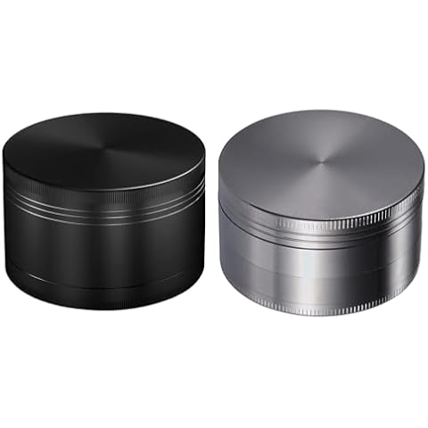 Matoolser Spice Grinder 3 inch +Spice Grinder Metal Black Cover