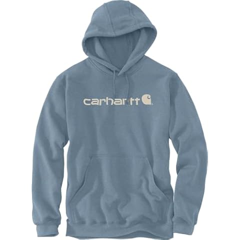 Carhartt Men's Midweight Graphic Hoodie, Blue Cover