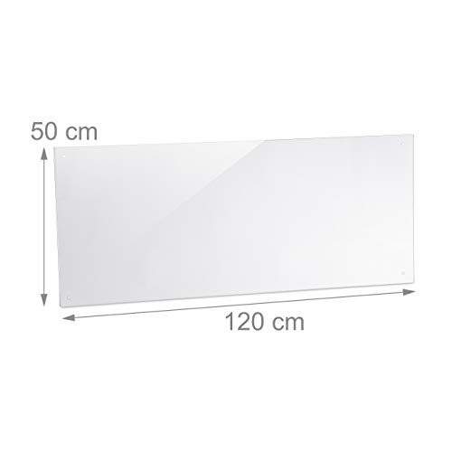 Relaxdays Paraspruzzi Paraschizzi da Cucina, Vetro...