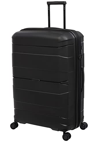 Image of it luggage Momentous Black Set of 2-28 & 20 inches Cabin with Padded Laptop Section & Large Expandable Polypropylene Hardsided with TSA Lock & Wet Pouch Inside 8 Wheel Trolley Bag
