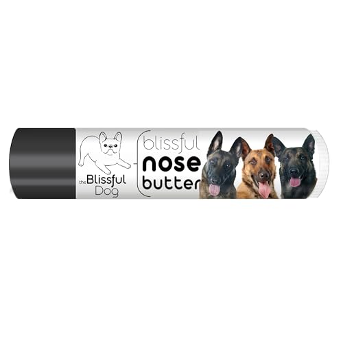 Image of The Blissful Dog Belgian Malinois Nose Butter for Dry, Cracked Skin, Lick-Safe Dog Nose Balm with Moisturizing Shea Butter, Almond, Olive, and Essential Oils, Pet Supplies, Uncented, 0.15 oz.