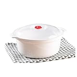 Arrocera para microondas Horno microondas, caja especial, olla for sopa caliente, arroz, bollos al vapor con tapa, herramienta de cocina