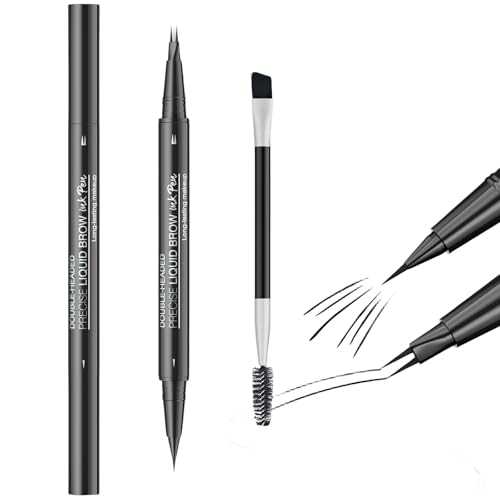 Juego de maquillaje profesional para cejas con lápiz preciso y pincel de mezcla para mujer, accesorios cosméticos naturales para cejas