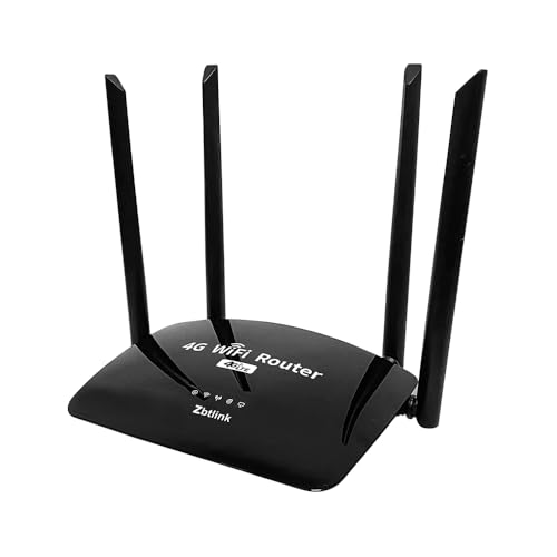 ZBT 4G LTE WiFi Router 300Mbps Wireless Speed Dual SIM (Nano & eSIM) Slot Portable Travel Internet Router OpenWrt Supported for Home/Vehicle/IoT/Backup Network WE2008-C