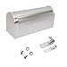 PrimeMatik - Buzón US Mail de Aluminio para Correo Postal Americano Plateado
