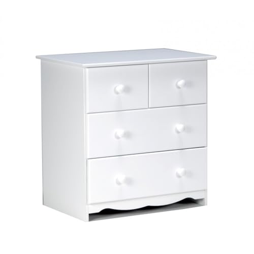 Commode Teddy 2 + 2 tiroirs/Blanc