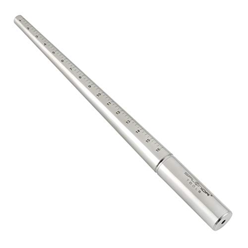 SPLENOR TOOLS Stainless Steel Ring Mandrel (Grooved, 1-16)