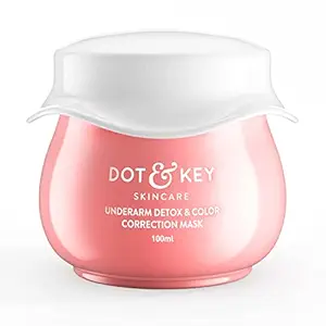 Dot & Key Underarm Detox & Underarm Whitening Cream | Charcoal Mask for Even Toned Underarms | For women & Men | Paraben Free with 5 Super Ingredients | Activated Charcoal, Jojoba & Tea Tree Oil | 100gms