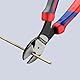 KNIPEX Kraft-Seitenschneider mit Comfort-Griffen schwarz atramentiert 200 mm, 74 22 200