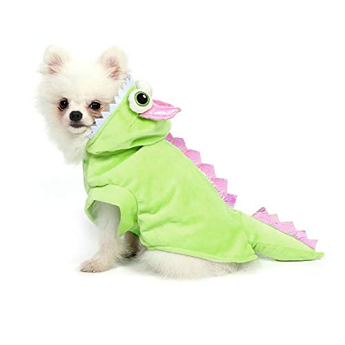 Disfraz de Dragón Verde para Perros y Gatos miniatura 4