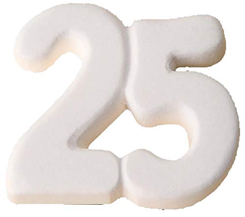 12 PEZZI Gesso Gessetto numero 25 anni di