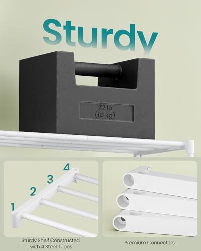 Image of SONGMICS Shoe Rack, 4-Tier Shoe Organizer, Metal Storage Shelf (Pack of 6)