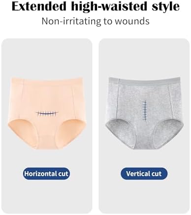Envlon Womens Cotton Underwear High Waisted Panties Soft Stretch Full Coverage Postpartum Ladies Briefs Multi Pack