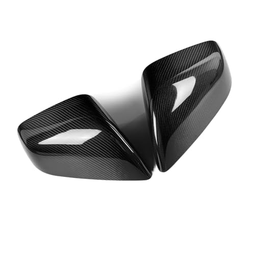 Ensemble de rétroviseur pour Tesla Modèle X 2016-2019 couvercles carbone brillant