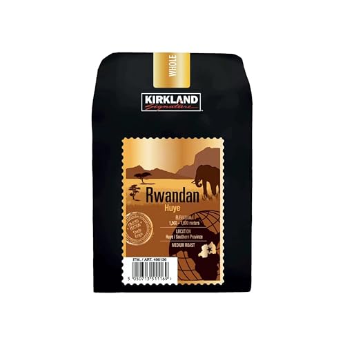 Kirkland Signature Rwandan Whole Bean Dark Roast Coffee bag
