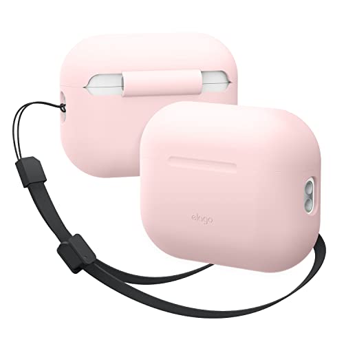 elago Silicone Case Compatible with Apple AirPods Pro 2nd Generation Case Cover Strap Included, Protective Case