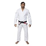 KINGZ Classic 3.0 Brazilian Jiu Jitsu Gi - Men's Lightweight Premium BJJ Kimono - IBJJF Legal - 450gsm Pearl Weave Pro Competition - (White) A00
