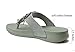 REDVOLUTION Women's Jewel Sandals Soft Platform Footbed Fashion Flip Flop (10 B(M), Chandelier (grey))