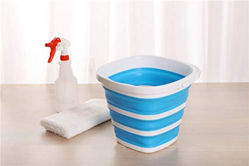 Image of A Unique Product Range 2020 Design Collapsible Foldable Silicone Circle Buckets For Fishing /Car Washing /All Other Home /Garden Activities (Random Color,10L)