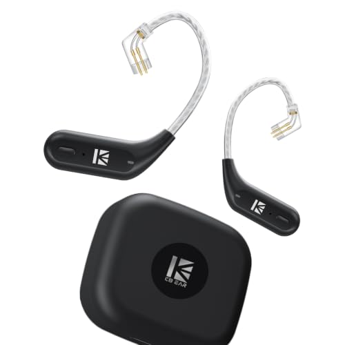 Image of KBEAR BT15 PRO Bluetooth Headphone Adapter, IEM Wireless Adapter, Upgraded Bluetooth 5.4 Adapter, in Ear Monitors IEM Cable for KZ ZSN PROX /ZS12 PRO /ZS10 PRO /ZAR /ZAS /CCA CRA /KBEAR KS1 (C Pins, Dark)