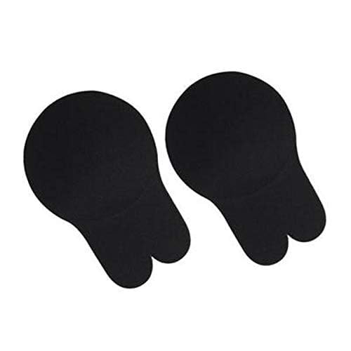 Silicone Nipple Covers, Reusable Adhesive Pasties, Ultra-Thin Strapless Design, Black and Beige, 1Pairs, Multicolor-image-15