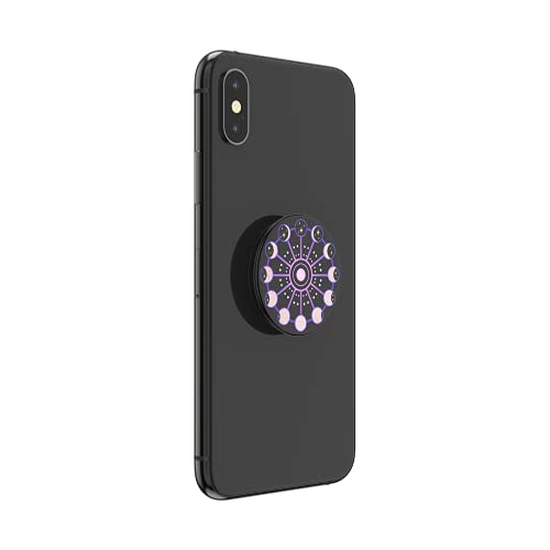 PopSockets: PopGrip com tampa trocável para telefones e tablets – Ciclo lunar (brilhante)