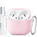 Custodia per AirPods 4, custodia in morbido silicone compatibile con Apple AirPods di 4a g...