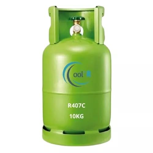 CoolR Fluide Réfrigérant R407C, 10 kg, Cylindre sous Pression