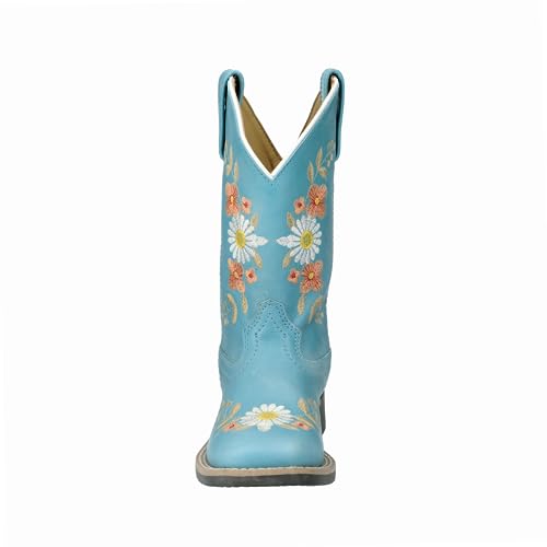 Smoky Mountain Western Boots Girls Desert Flowers Turquoise 3305C4