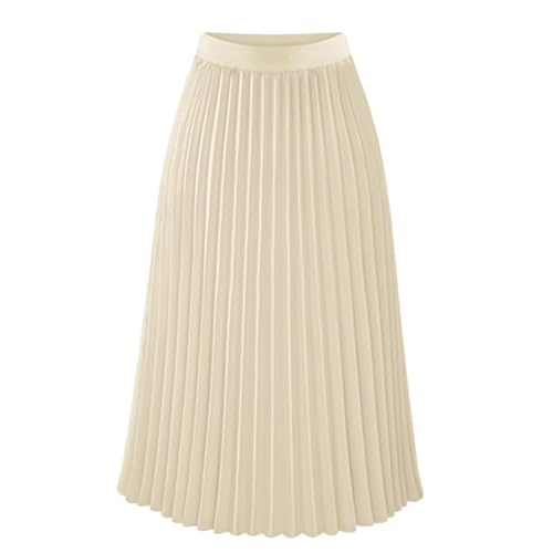 Jupe trapèze plissée pour femme aux finitions fluides et extensibles