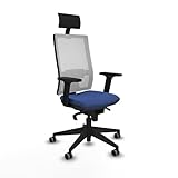 Piqueras y Crespo - Sillas de Escritorio Estilo Industrial Hornas con Brazos 2D, Apoyo Lumbar 1D y Respaldo Regulable en Altura para Oficina operativa.